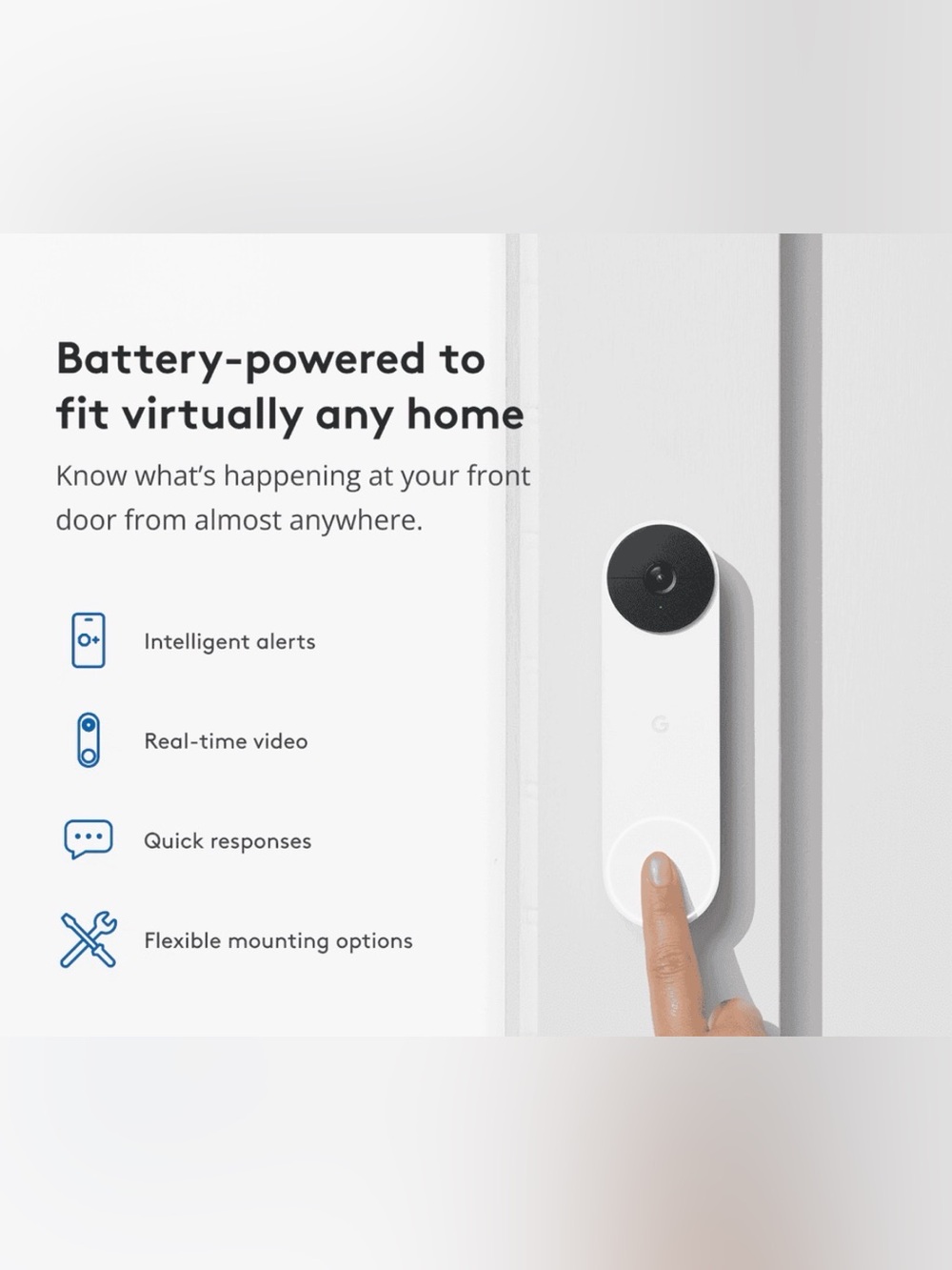 Google Nest Doorbell Battery Option
